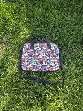 Disney Mickey Mouse Graphic Print Laptop Bag / Messenger Crossbody Case 13.5 Inc